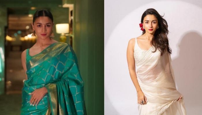 Alia Bhatt looks chic in every way possible in an ombre saree as she  promotes Rocky Aur Rani Kii Prem Kahaani in Delhi : Bollywood News -  Bollywood Hungama