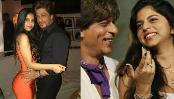 Shah Rukh Khan Giving A Peck Of Love To Daughter Suhana Khan In This Unseen Picture Is