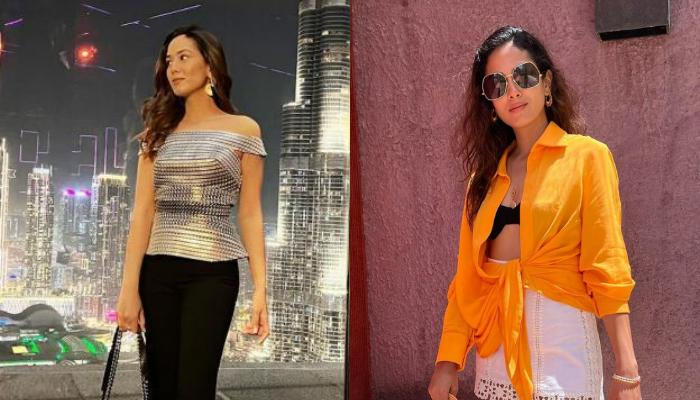 Mira Rajput Serves A Chic Summer Vibe In An Orange Asymmetrical Knotted ...