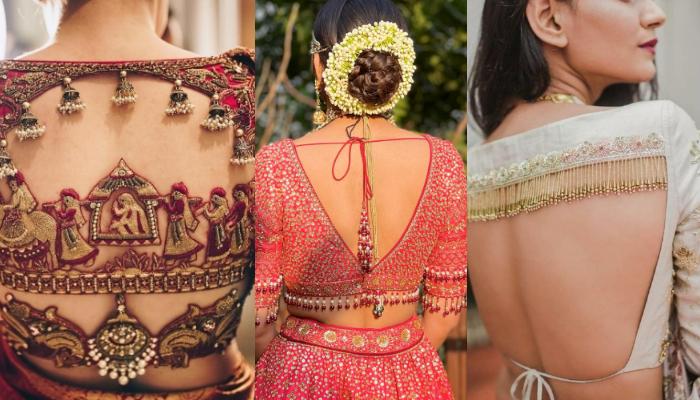 Top 10 Latest Backless Blouse Designs For Sarees & Lehengas (2022