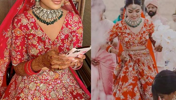 Red Bridal Lehenga Choli For Pakistani Wedding Dresses – UY COLLECTION
