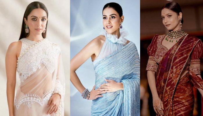 20 Divas Who Flaunted Uniquely Styled Blouses, From Infinity Blouse To  Scrunched Halter Neck Blouse