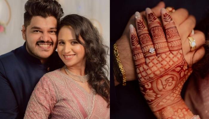 'Indian Idol 12' Fame, Ashish Kulkarni And Swanandi Tikeka Exchange Rings In A Dreamy Ceremony