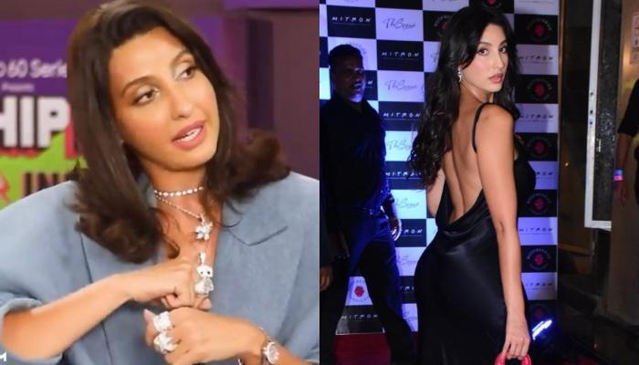 Nora Fatehi carries Rs. 2.3 lakh sporty Louis Vuitton bag to her