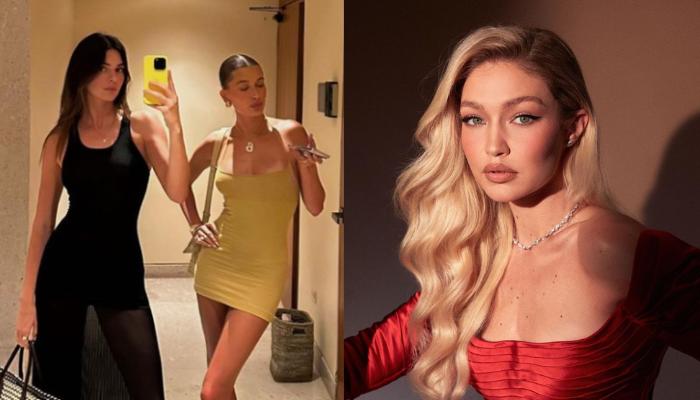 Hailey Bieber, Gigi Hadid and Kendall Jenner Dine in Style