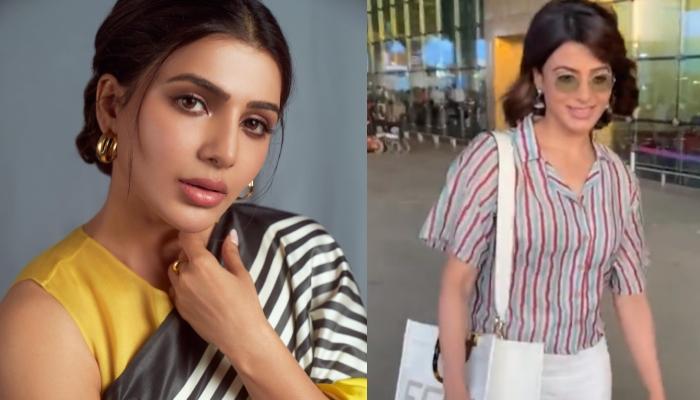 Actress Samantha spotted at Mumbai airport, new looks go viral