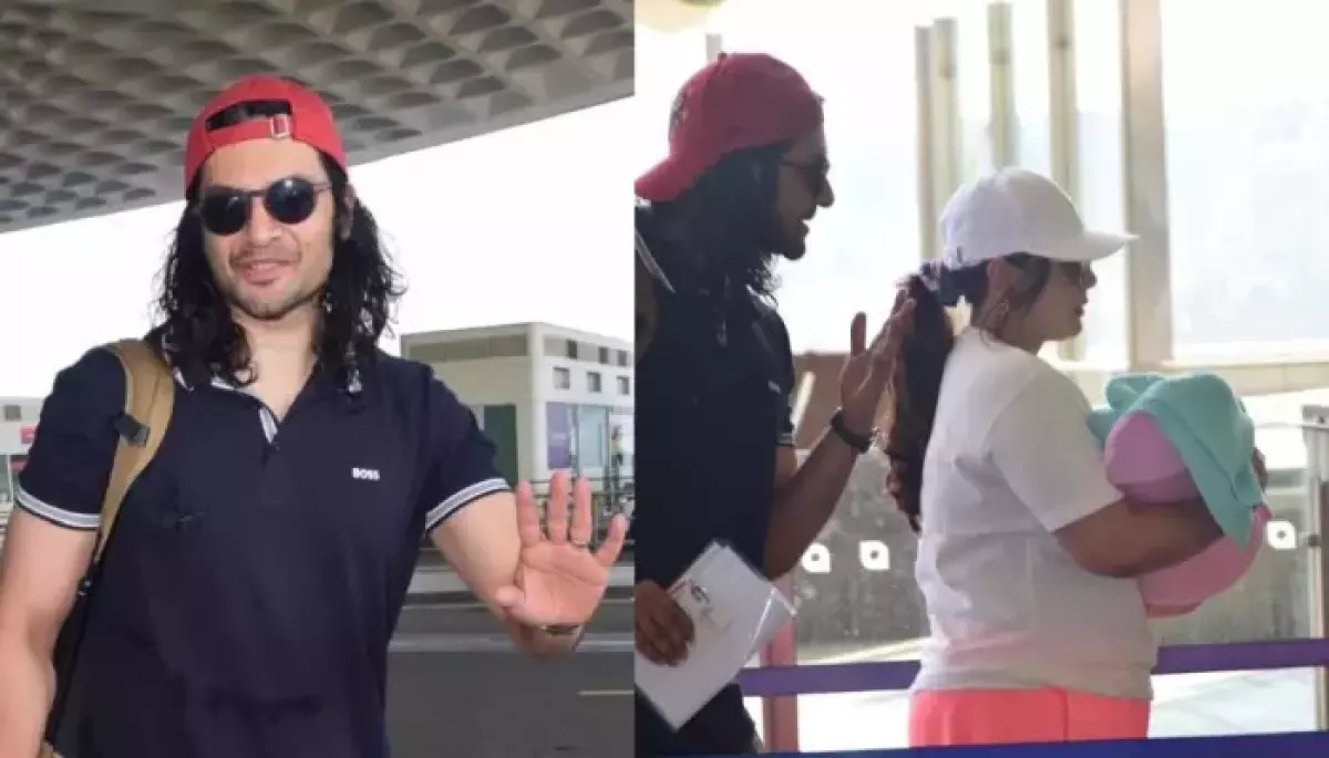 Richa Chadha and Ali Fazal Spotted at Airport For Vacation, Ali Asked The Paps Not To Click The Baby