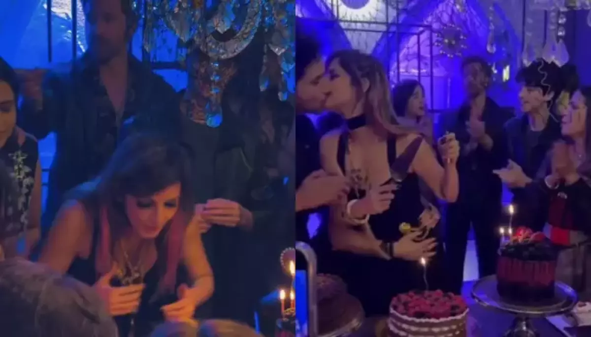 Sussanne Khan Kisses Beau, Arslan As Ex-Husband Hrithik And Saba Cheer For Her At Her Birthday Party