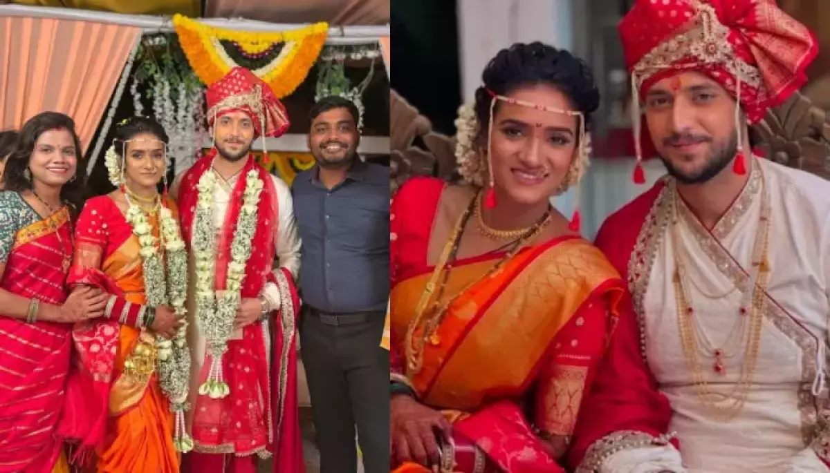 ‘Shaka Laka Boom Boom’s Kinshuk Vaidya Marries Diiksha Nagpal In A Marathi Ceremony By The Pool