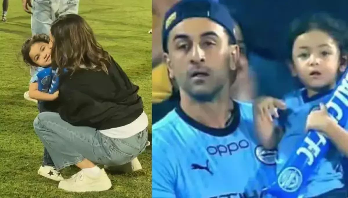 Alia Bhatt Sits Down On The Ground To Pamper Daughter, Raha Kapoor, During A Football Match