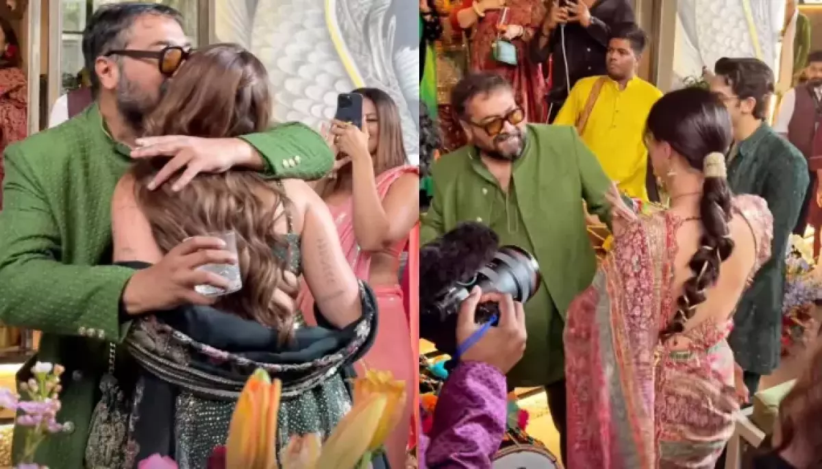 An Emotional Anurag Kashyap Hugs Daughter, Aaliyah At Her Mehendi, Dances With Khushi And Vedang