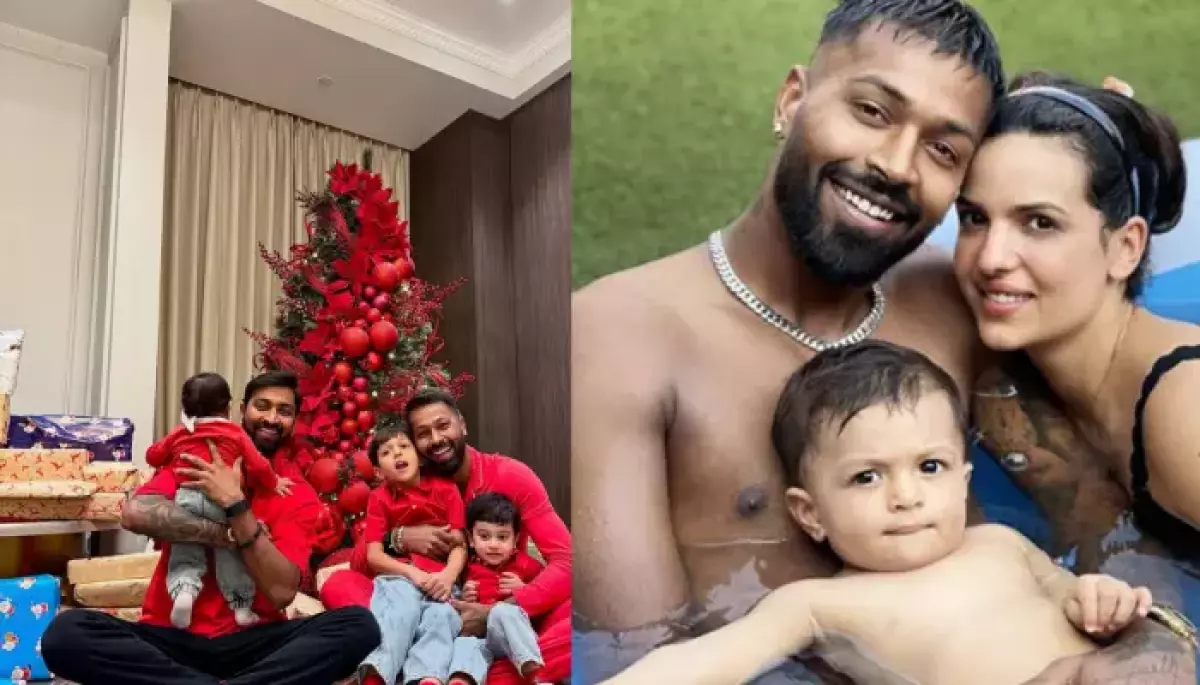 Hardik Pandya celebrates Christmas with his son and brother