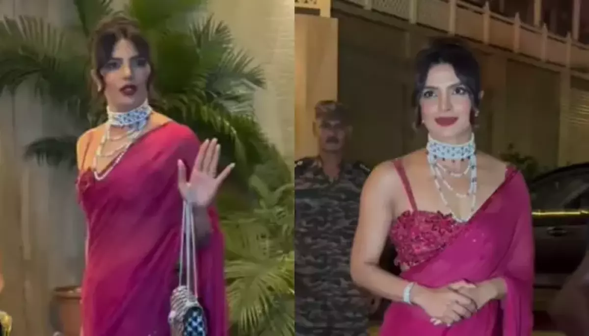 Priyanka Chopra turns heads in a sari at her brother’s wedding party and slams security personnel for pushing around paparazzi