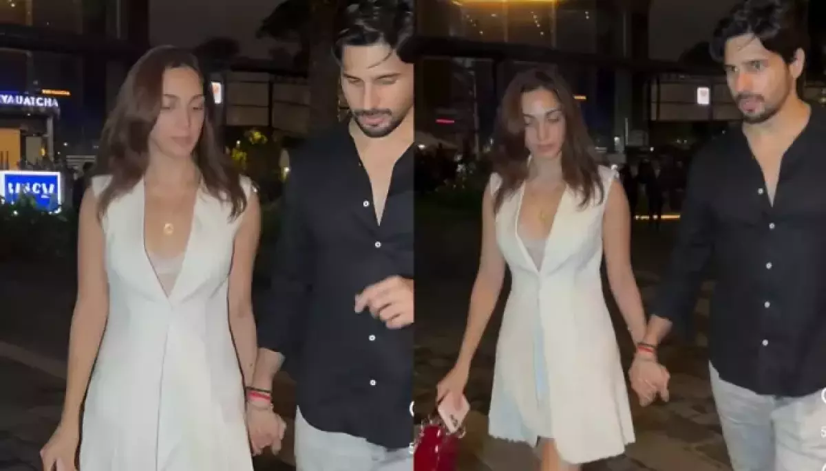 Kiara Advani Aces A White Blazer Dress As She Exits From Dinner Holding Hands With Sidharth Malhotra