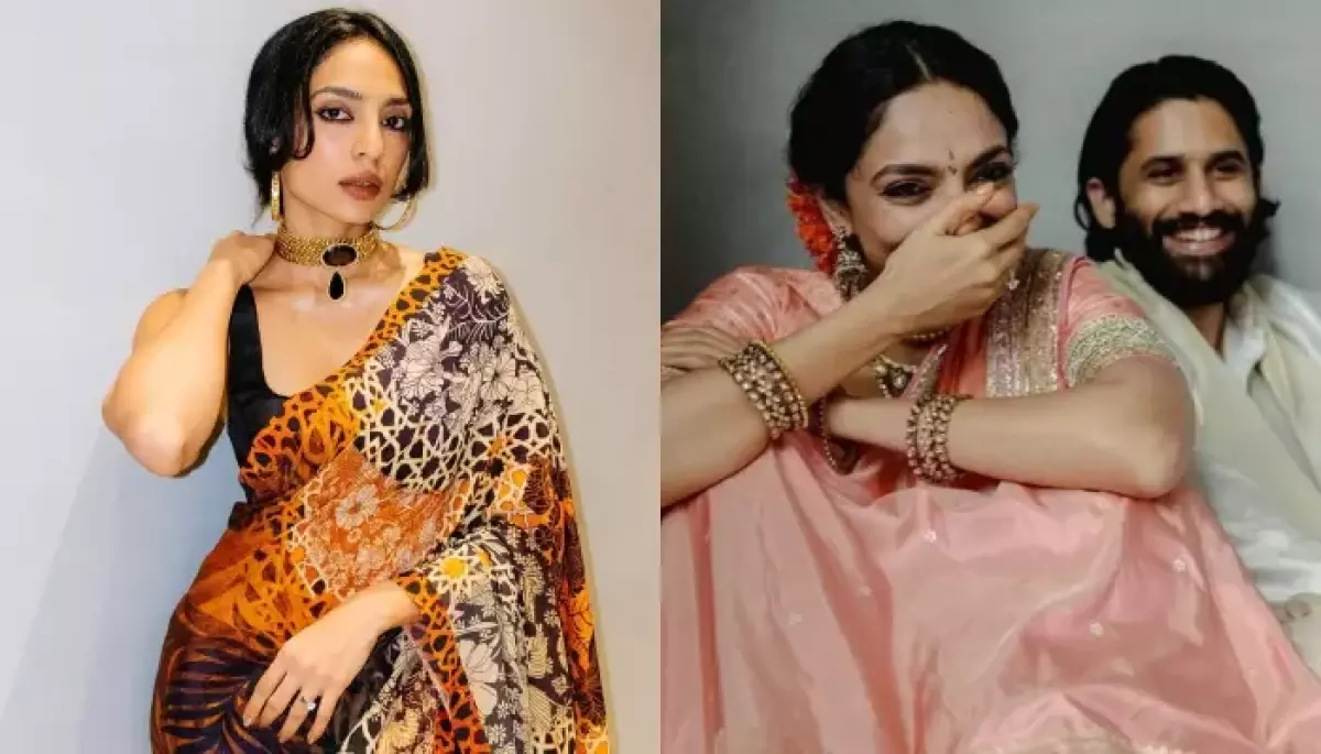 Sobhita Dhulipala Stuns In A Stylish Saree And Flaunts Her Engagement Ring, Naga Chaitanya Reacts