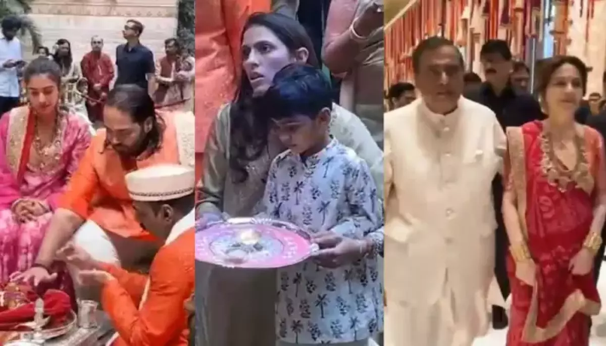 Radhika Merchant And Anant Ambani Perform Ganpati Puja At Antilia, Shloka Mehta And Others Join