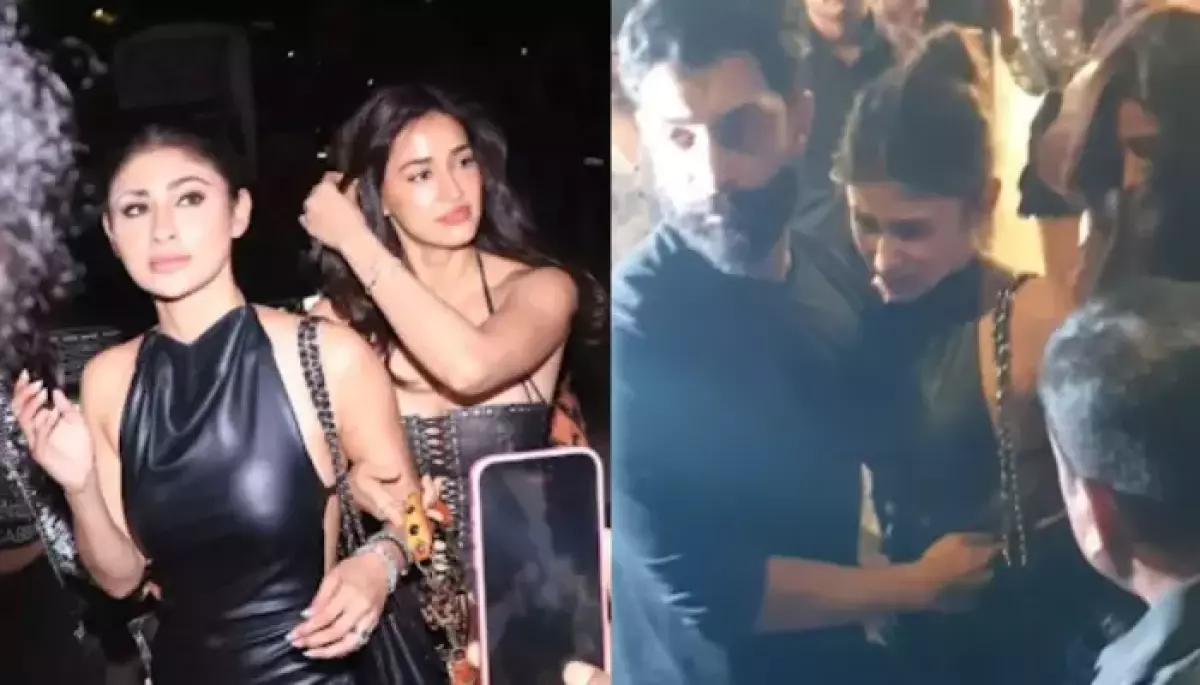 Mouni Roy Tumbles While Exiting New Year’s Bash, BFF, Disha Patani And Husband, Suraj Rush To Help