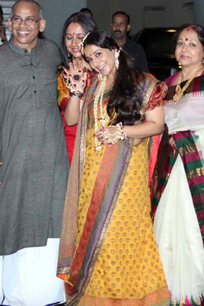 Mehendi and Sangeet Ceremony of Vidya Balan