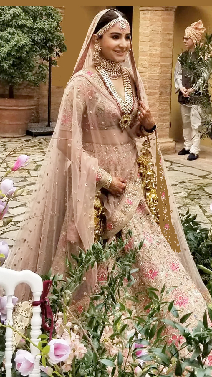 bridal lehenga floral